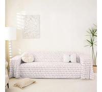 Homewish Love Heart Shaped Sofa Cover Light Pink Lattice Plaid Couch Cover Buffalo Checkered Grid Sofa Protectorfor Kids Boys Girls Love Heart Couch Protector,231x381