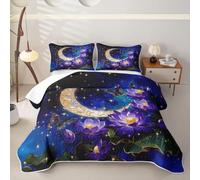 Homewish Moon Celestial Single Quilt Set 2 Piece