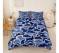 Homewish navy Camouflage Cot Duvet Cover Set Tank Camouflage Printed Bedding for Kids Teens camo blue Quilt Cover tank warship Bed Sets