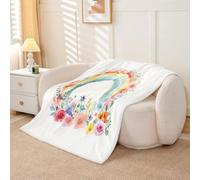 Homewish Rainbow Line Fleece Blanket Twin 152x203cm