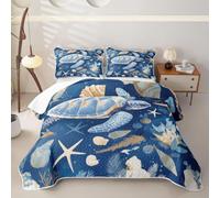 Homewish Vibrant Sea Turtle Single Quilted Bedspread