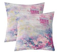 Homewish Watercolor Throw Pillow Covers,Modern Abstract Pillow Covers,Purple Blue Tie Dye Ombre Cushion Covers,Contemporary Grunge Decorative Square Pillow Cases (Purple Blue,16x16 Inch Set of 2)