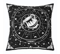 Homewish Zodiac Sun and Moon Pillow Cover for Adult Young,Horoscopes Cosmos Cushion Cover,Bohemian Moon Throw Pillow Cover,Constellations Aquarius Decorative Pillow Cover,16x16 Inch
