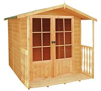 6'6 x 7'1 Shire Alnwick Garden Summerhouse & Veranda