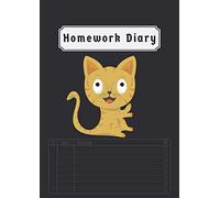 Homework Diary: For Kids and School | Homework Planner Book | 2020-2021 | Back to School Notebooks A4 | 5 Day Week | 100 Pages | Black
