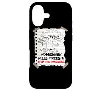 Homework Kills Trees First Last Day Of School Students Joke Case for iPhone 17