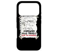 Homework Kills Trees First Last Day Of School Students Joke Case for iPhone 17 Pro