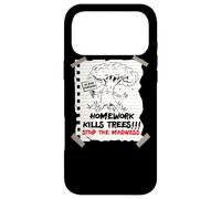 Homework Kills Trees First Last Day Of School Students Joke Case for iPhone 17 Pro Max