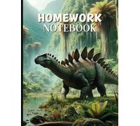 Homework Notebook: Contains an undated assignment, examination, goal and class schedule. A great tool for elementary, middle, high school or college students. Fun dinosaur cover