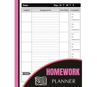 Homework Planner for ADHD Students: A Simple and Effective Homework Organization System for Elementary, Middle, and High School Students