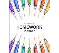 Homework Planner for ADHD Students: Colorful Assignment Tracker (Undated Layout) for Students and Teachers