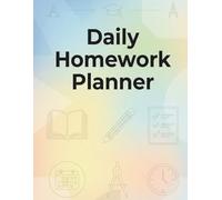 Homework Planner for ADHD Students: Simple Assignment Organizer to Improve Focus, Track Tasks, Due Dates & Notes