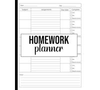 Homework Planner for ADHD Students: Stay Organized, Track Assignments Easily & Improve Study Productivity with a Clean, Easy-to-Use Layout