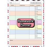 Homework Planner for ADHD Students: Undated Weekly and Daily Assignment Organizer to Improve Focus, Manage Schoolwork, Build Study Routines, and ... Stress for Middle & High School Students