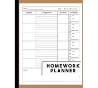 Homework Planner for Students: Undated Academic Organizer for Middle School, High School & College Success