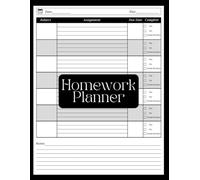 Homework Planner: Undated Assignment Tracker Notebook for Kids and Teens | Daily & Weekly Student Organizer for Elementary, Middle & High School