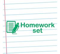 Homework set Self-inking, Reinkable Low Cost Teacher Stamp
