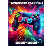 Homework Student Planner 2025-2026 Gaming: Undated Daily Assignment Tracker for Students of All Grades,for Video Games Lovers, Format A4 With 123 Pages.
