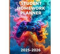 Homework Student Planner 2025-2026 Gaming: Undated Daily Homework Tracker for All Grades & Homeschool Students,Video Game Lovers Edition.