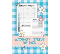 Homework Tracker Log Book: Homework Tracker, Notes and Brainstorm Pages | 40-Week Academic Organizer for Elementary and Middle School | 6 x 9" 110 pages