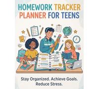 Homework Tracker & Planner for Teens: Student Assignment Organizer, Academic Success Tool, School Year Planning, Elementary Middle & High School, ... Tasks, Projects, Exams & Important Dates