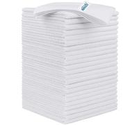 HOMEXCEL Microfiber Cleaning Cloths, 24 Pack Cleaning Towels for Kitchen, Lint Free, Scratch-Free, Highly Absorbent, and Reusable Cleaning Rags for House, Window and Glass, Cars, 30CM X30CM, White