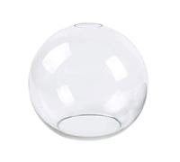 HOMEXO Clear Glass Spherical Lampshade Lamp Shade Replacement With 2 Ends Opening D13cm D15cm D20cm D25cm D18cm Glass Cover Ball Lampshade 1pc (Size : D18cm)