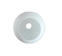 HOMEXO Lampshade D20cm Round Milky Glass, White for E27 E14, Lighting Accessory for Ceiling Light, 1pc