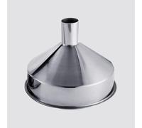 HOMEXO Large 304 Stainless Steel Funnel With Filter - Household Wine and Oil Extra-Large Industrial Funnel 1pc (Color: H)