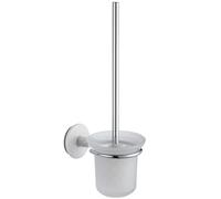 homeXpert MSV 141457 Malta Chrome-Plated Zinc Toilet Brush Metal/Silver 16 x 11,5 x 38.5 cm