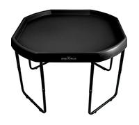 HomeXpress Black Mixing Tray Large 100cm Diameter AND Height Adjustable Stand Included - For Fun & Messy Sand, Water & Glitter Play School Nursery (100cm, Tray & Stand)