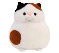 HOMEXYLYL Calico Cat Plush Pillow, Fluffy Fat Kitten Stuffed Animal