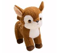 HOMEXYLYL Deer Plush, Simulation Deer Stuffed Animal Soft Cute Child Girl Favorite Birthday New Year (Brown)