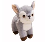 HOMEXYLYL Deer Plush, Simulation Deer Stuffed Animal Soft Cute Child Girl Favorite Birthday New Year (Grey)