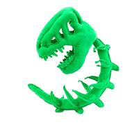 HOMEXYLYL Dinosaur Skeleton Wearable Plush Toy, T-Rex Skull Headwear, Cosplay Costume, Creative Gift for Halloween Party(Green,120cm/47.2in)