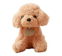 HOMEXYLYL Dogs Plush, Curvy Puppies Cute Soft Kawaii Adorable Birthday for Adults and Children(Beige,20cm/7.9in)