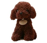 HOMEXYLYL Dogs Plush, Curvy Puppies Cute Soft Kawaii Adorable Birthday for Adults and Children(Brown,20cm/7.9in)