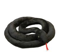 HOMEXYLYL Giant Snake Plush, Realistic Cute and Soft Stuffed Animal for Kids Gift for Birthday Halloween and Home Decor(Black,160cm/63.0in)
