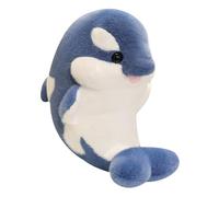 HOMEXYLYL Killer Whale Plush Toy, Orca Stuffed Animal Cute Soft Sea Creatures Christmas Holiday Birthday Gift for Kids(Blue)