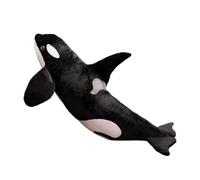 HOMEXYLYL Orca Plush Doll, Huggable Killer Whale Plush Toy, Realistic Soft Ocean Animal Plushies Birthday Gifts for Boys Girls(100cm/39.4in)