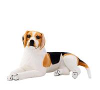 HOMEXYLYL Realistic Dog Plush Toy, Multi-Breed Stuffed Animals, cuddly Throw Pillow Decorative Figurines for Pet Lovers(Beagle,50cm/19.7in)