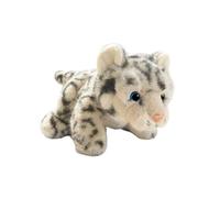 HOMEXYLYL Snow Leopard Stuffed Animal, Realistic Plush Soft Cuddly Zoo Animal Gift for Kids Adults Boys Girls for Birthday Christmas(38cm/14.9in)