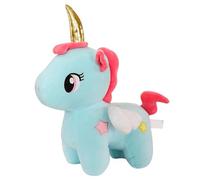 HOMEXYLYL Unicorn Stuffed Animal, Kawaii Plush Glitter Horn Soft Wings Cuddly Emotional Support Toy Kids Birthday Girls Boys Adults(Blue,30cm/11.8in)