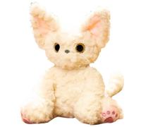 HOMEXYLYL White Cat Plush, Kawaii Kitten Stuffed Animal Soft Cute Cartoon Pink Paws Birthday For Kids Girls