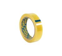 Homey Mart Clear Original Golden Tape Extra Sticky Easy to tear Strong Large Cellotape Self Adhesive Multi-Purpose Transparent Tape for Gift Wrapping Home Office - 24mm x 50m - Pack of 1 Roll