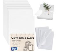 HOMEY MART White Tissue Paper, 20x30 Inches, Large Bulk Acid Free Tissue MG 17GSM Lightweight for Gift Wrapping, Packing, Crafts, Shipping, Retail Packaging, Stuffing & Moving - 50 Sheets