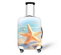 Homeyang Suitcase Cover Starfish Yellow Travel Suitcase Covers Protectors Washable Polyester Spandex with Elastic Edges Scratch and Dust for 18-32 Inch Luggage Cover (M)