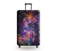 Homeyang Suitcase Cover Starry Sky Purple Suitcase Covers Protectors for Travel Elastic Polyester Spandex Washable Scratch and Dust Protection Fit 18-32 Inch Luggage Cover (S)
