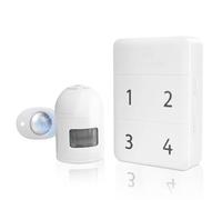HOMEYO Driveway Alarm Wireless Weatherproof Motion Sensor, Home Security Alarm 500 FT Motion Detector Alarm for Gardens/Mailbox/Gate/Sheds/Indoor/Outdoor Property (1 Recevier&1 Sensor)
