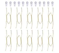 Homezal 10 Pack Plate Hangers, Wall Plate Hangers and 12 Pack Wall Hooks, Compatible Decorative Plates, Antique China, Antique Plates and Art